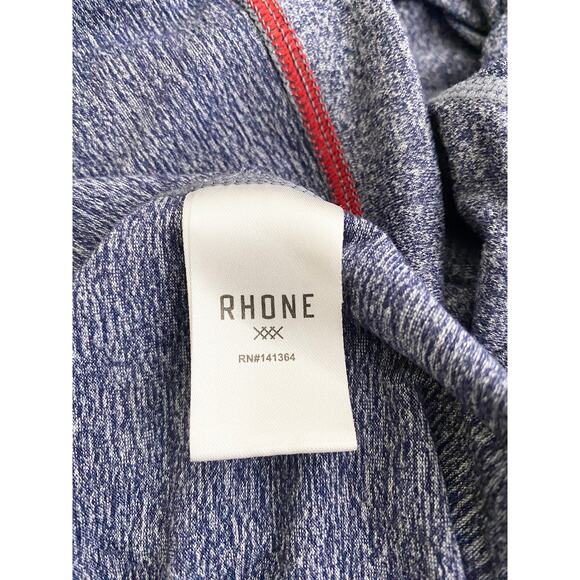 Rhone Men's Reign Long Sleeve Workout Athletic Shirt Ultra Soft Midnight Heather - Picture 8 of 10